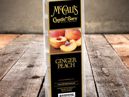 GINGER PEACH Candle Bars-5.5 oz Pack For Discount