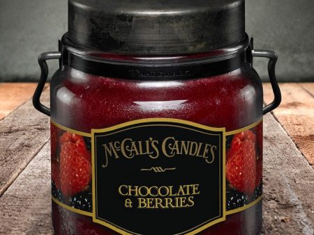 CHOCOLATE and BERRIES Double Wick Classic 16oz Hot on Sale