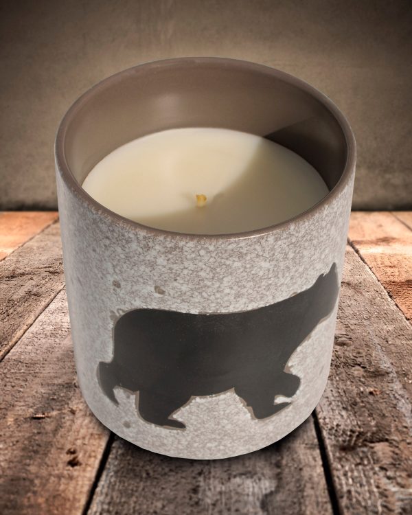 BEAR TRACKS Wildlife Candle - 22oz For Sale