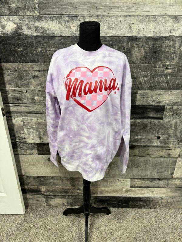 Mama Heart Crewneck Casual Soft Supply