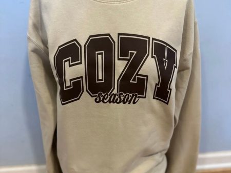 Cozy season crewneck sweatshirt For Sale