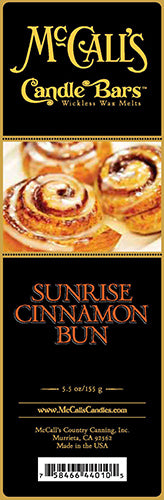 SUNRISE CINNAMON BUN Candle Bars-5.5 oz Pack Cheap