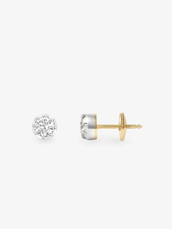 0.35ct Diamond & White Gold Stud Earrings Cheap