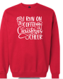 I Run on Coffee Crewneck For Sale