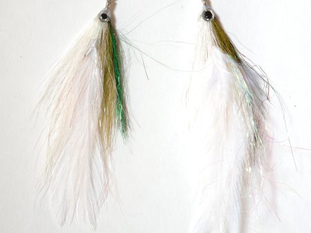 White Feather Earrings on Sale