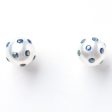 White South Sea Pearl Constellation Earrings with Blue Sapphires For Cheap