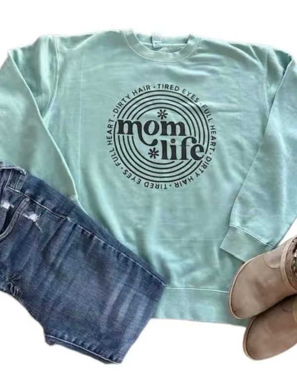 Mom Life Crewneck Hot on Sale