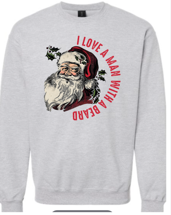 I love a man with a Beard Crewneck For Sale