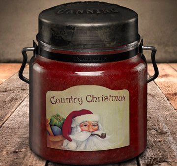 COUNTRY CHRISTMAS Classic Jar Candle-16oz Fashion