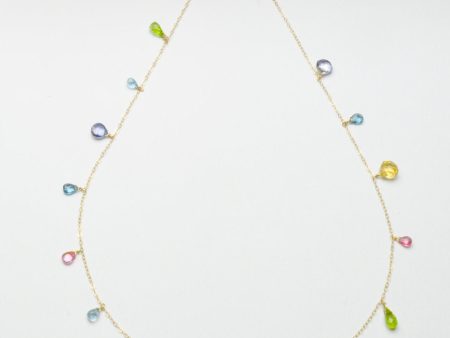 Waterfall Gemstone Necklace Online Sale