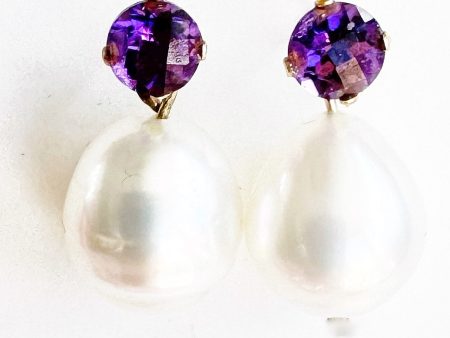 White South Sea Pearls and Amethysts Online Sale