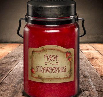 FRESH STRAWBERRIES Classic Jar Candle-26oz Online