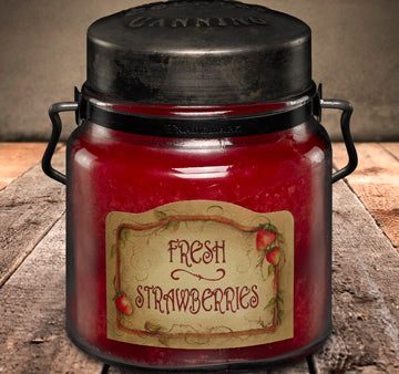 FRESH STRAWBERRIES Classic Jar Candle-16oz Fashion