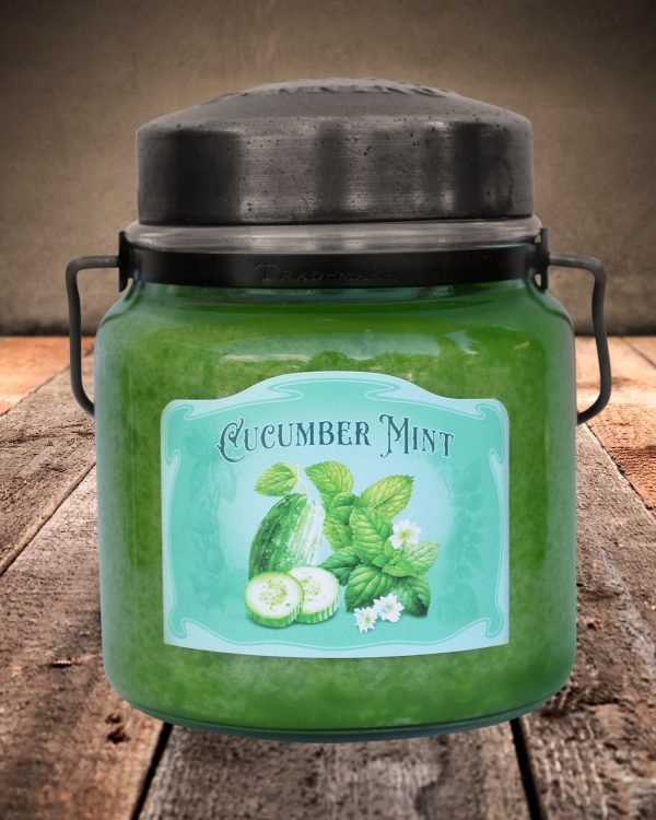 CUCUMBER MINT Classic Jar Candle-16oz Hot on Sale