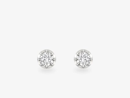 0.20ct Diamond & White Gold Stud Earrings Cheap