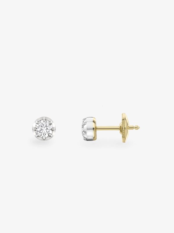 0.20ct Diamond & White Gold Stud Earrings Cheap