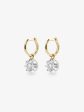 0.40ct Diamond & White Gold Gypset Hoop Earrings Online Hot Sale