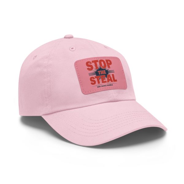 STOP THE STEAL, GOD SAVES KOREA Dad Hat with Leather Patch (Rectangle) Cheap