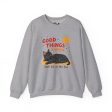 Good things happen Unisex Heavy Blend™ Crewneck Sweatshirt Online Hot Sale