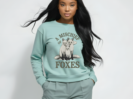 A mischief of Foxes Unisex Garment-Dyed Sweatshirt - EmpressKorea Online