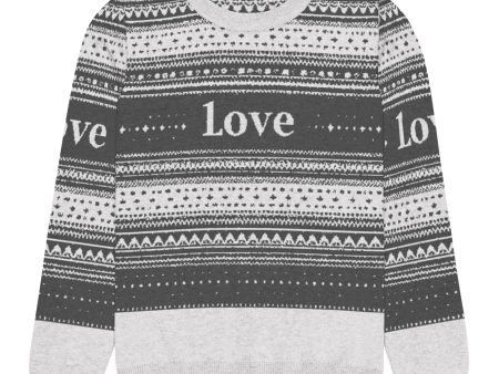 Love Knitted crew neck sweater - EmpressKorea Supply