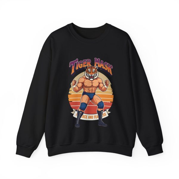 Tiger Mask Unisex Heavy Blend™ Crewneck Sweatshirt - EmpressKorea Supply