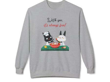 With you it s always fun Unisex Midweight Softstyle Fleece Crewneck Sweatshirt  - EmpressKorea For Discount