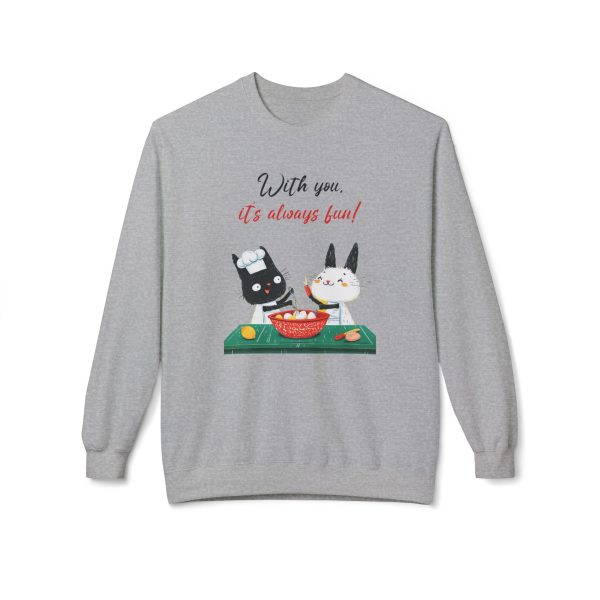 With you it s always fun Unisex Midweight Softstyle Fleece Crewneck Sweatshirt  - EmpressKorea For Discount