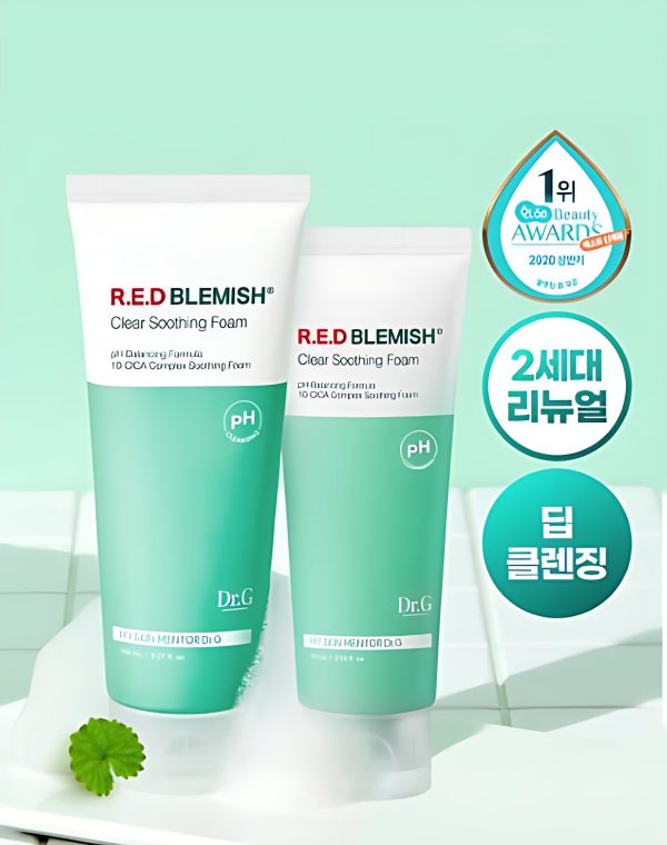 Dr.G Limited Addition Mildly Acidic Red Blemish Clear Soothing Foam 150ml+75ml Hot on Sale