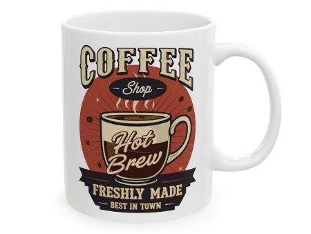 Coffee Shop Ceramic Mug, (11oz, 15oz) - EmpressKorea Discount