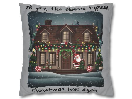 Ah yes, the classic typical Christmas look again Spun Polyester Square Pillowcase - EmpressKorea For Sale