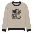 Buttoned up style Knitted crew neck sweater - EmpressKorea Sale