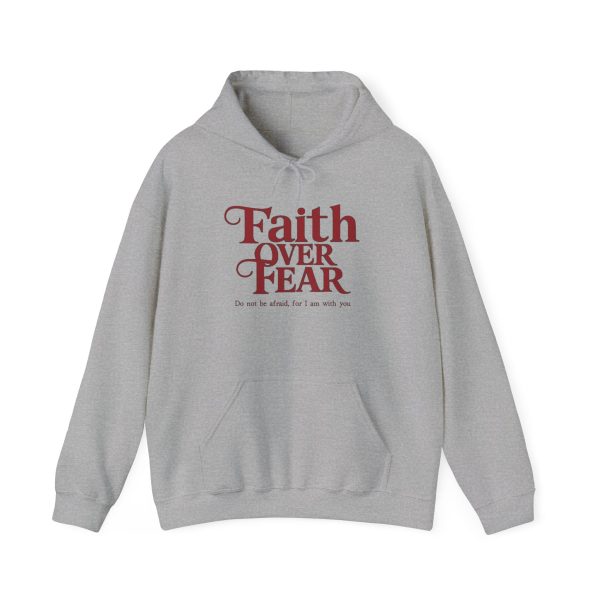 Faith over fear Unisex Heavy Blend™ Hooded Sweatshirt - EmpressKorea Online now