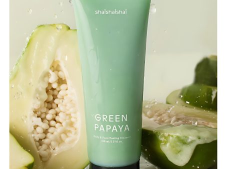 shaishaishai Green Papaya Body & Face Peeling Cleanser 150ml Online now