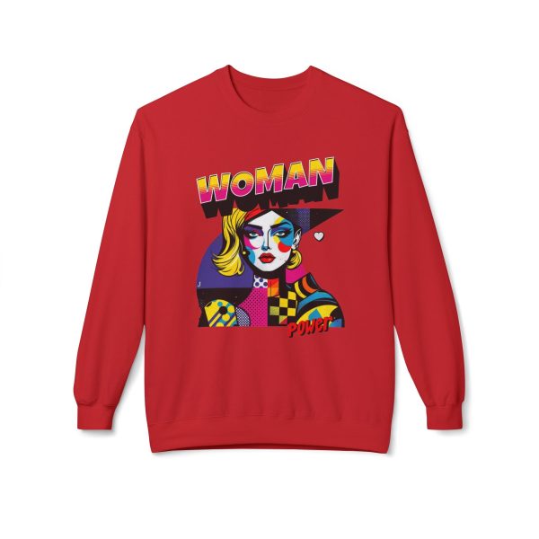 Woman Power Unisex Midweight Softstyle Fleece Crewneck Sweatshirt - EmpressKorea Sale