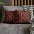 Sparkly red hues Faux Suede Square Pillowcase  - EmpressKorea Sale