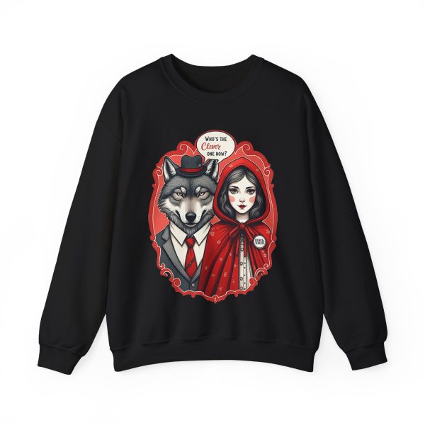 Who s the clever one Unisex Heavy Blend™ Crewneck Sweatshirt - EmpressKorea Online now