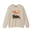 Good things happen Unisex Heavy Blend™ Crewneck Sweatshirt Online Hot Sale