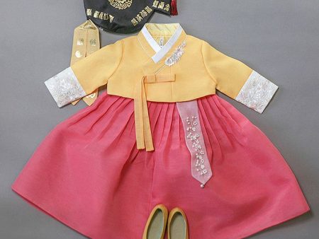 Peony Girls Hanbok Set on Sale