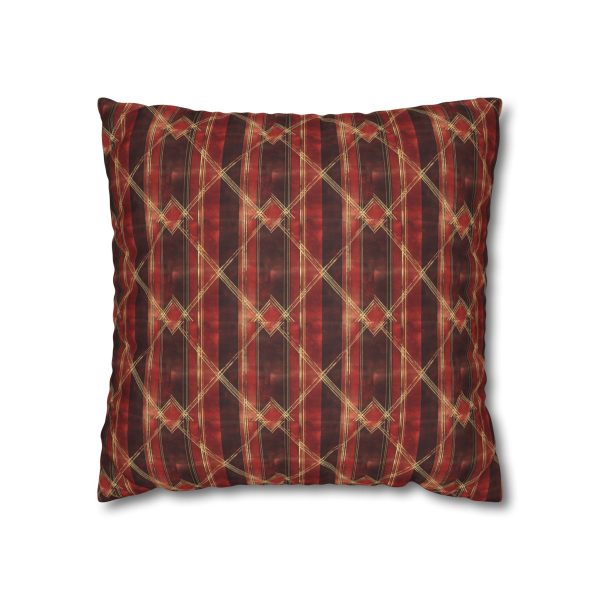 Sparkly red hues Faux Suede Square Pillowcase  - EmpressKorea Sale