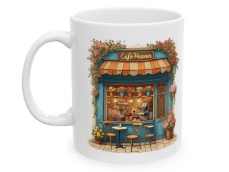 Cafe heaven Ceramic Mug, (11oz, 15oz) - EmpressKorea Online now