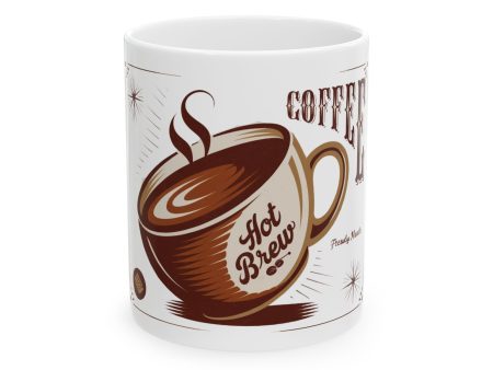 Coffee hot brew Ceramic Mug, (11oz, 15oz) - EmpressKorea Hot on Sale