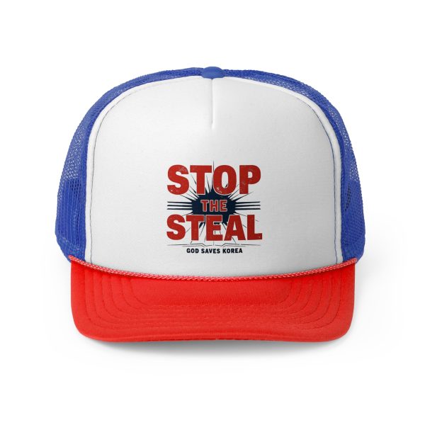 STOP THE STEAL, GOD SAVES KOREA Trucker Caps Online now