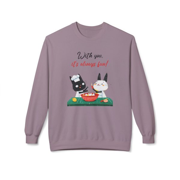 With you it s always fun Unisex Midweight Softstyle Fleece Crewneck Sweatshirt  - EmpressKorea For Discount