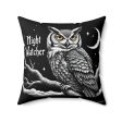 Night watcher Spun Polyester Square Pillow  - EmpressKorea Cheap