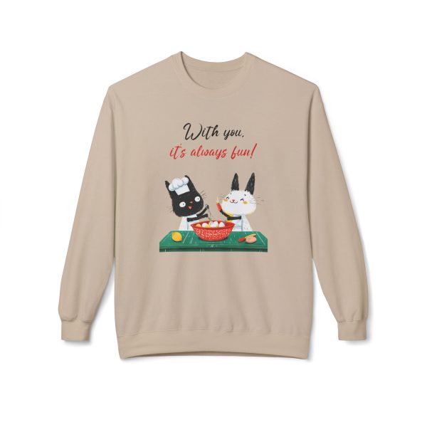 With you it s always fun Unisex Midweight Softstyle Fleece Crewneck Sweatshirt  - EmpressKorea For Discount