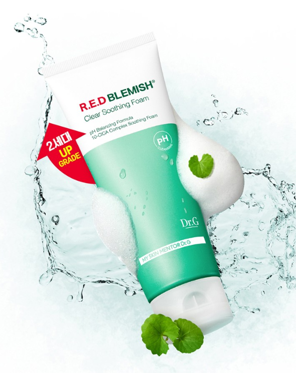 Dr.G Limited Addition Mildly Acidic Red Blemish Clear Soothing Foam 150ml+75ml Hot on Sale