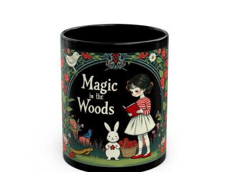 Magic in the woods Black Mug (11oz, 15oz) - EmpressKorea Cheap