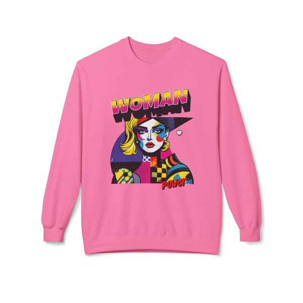 Woman Power Unisex Midweight Softstyle Fleece Crewneck Sweatshirt - EmpressKorea Sale