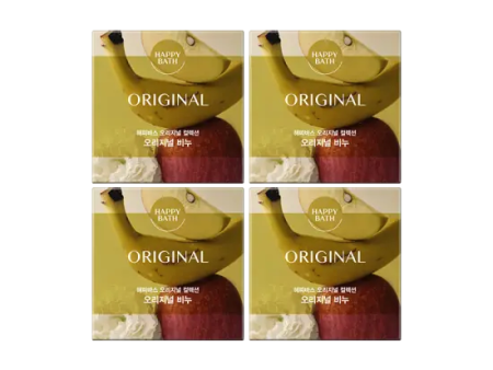 HAPPY BATH Original Collection No 046 Original Bar Soap 90g x 4ea Discount